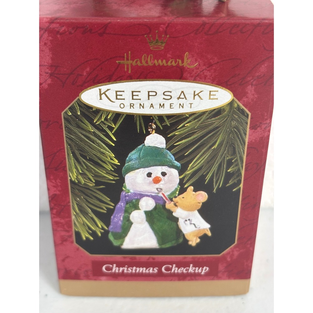 Hallmark 1997 Keepsake Ornament Christmas Checkup Snowman Dr Mouse Bob Siedler - Picture 2 of 4